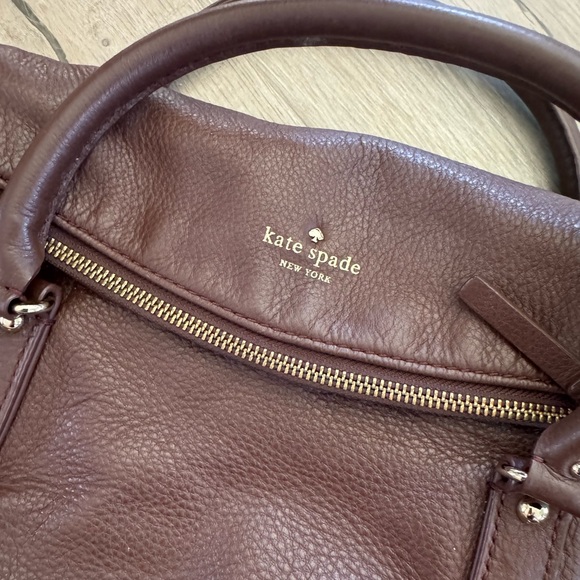 Kate Spade | brown leather satchel with flap - Picture 2 of 9
